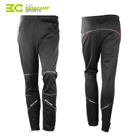 Basecamp Cycling Pants Fleece Thermal Wind Pants Spring Winter Tights ...