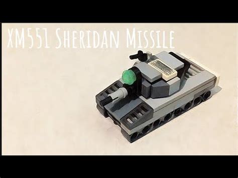 Mini Lego Xm Sheridan Missile Tank Instruction Youtube