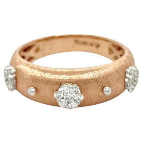 Henry Dunay Sabi Finish Diamond And Gold Ring At Stdibs