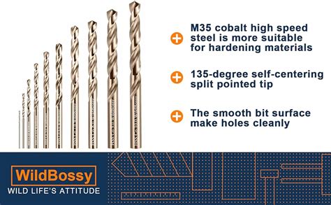 M Cobalt Metric Drill Bits Set Mm Mm Pcs Straight Shank