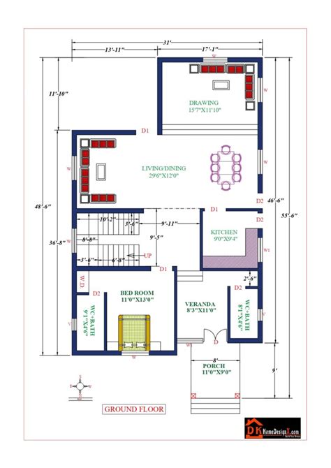 31x56 Affordable House Design Dk Home Designx