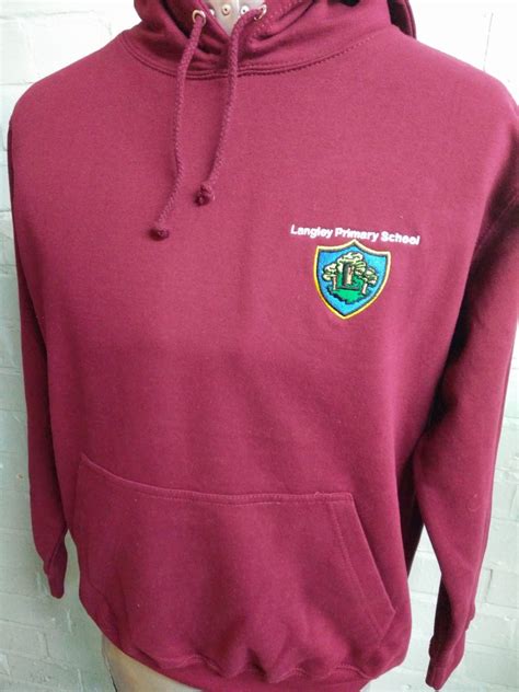 Langley Primary School Burgundy Leavers Hoodies - Leavers Hoodies Company