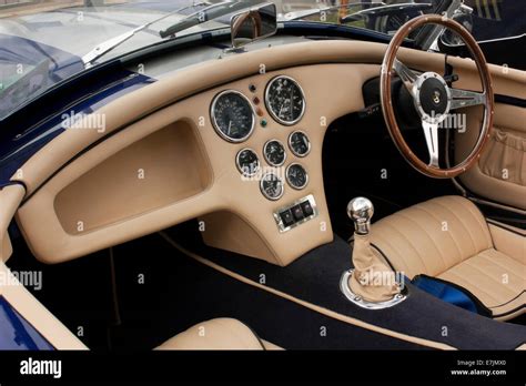 A C Cobra dashboard and interior Stock Photo - Alamy