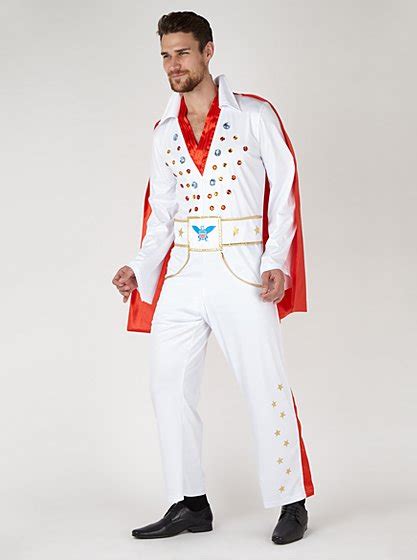 Adult Elvis Fancy Dress Costume Men George At Asda