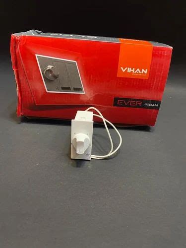 White Vihan Fan Regulator 1m 4 Step Ever At Rs 15920 Container In