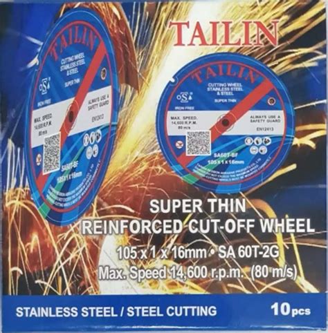 Tailin Super Thin Cutting Disc For Stainless Steel Metal Pcs