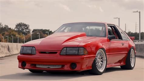 1200 Horsepower Twin Turbo Foxbody Has A Surprising Engine Swap The