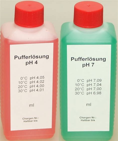 Pufferlösung Eichlösung Set je 250 ml pH4 pH7