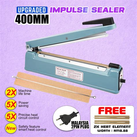 Pfs 200 300mm 400mm Impulse Sealer Plastic Bag Packaging Sealer Mesin