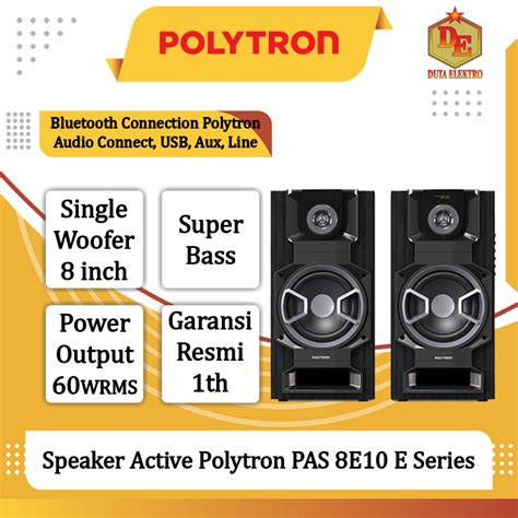 Jual Speaker Active Polytron PAS 8E10 E Series Shopee Indonesia