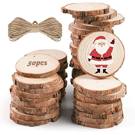 Amazon Wood Slices Ticiosh Craft Unfinished Wood Kit Predrilled