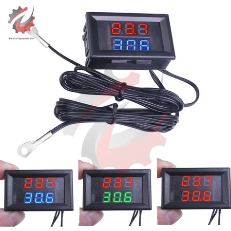 Term Metro Digital Display LED Duplo Alta Precis O Sensor De