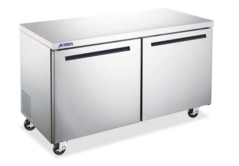 Aurora Stainless Steel Under Counter Refrigerator With L Capacity