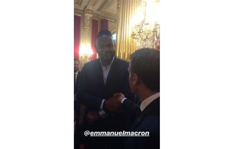 Photo Makao à l Elysée le 4 juin 2018 Ici avec le président de la