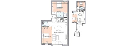 Plan Appartement T3 De 65 40 M² Neuf à Marguerittes Résidence « Le