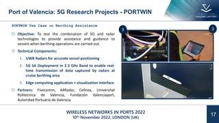 From Standards To Maritime Ports First G Applications At The Port Of