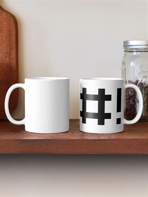 Hashbang Design F R Kommandozeilen Hacker Black Font Kaffeebecher