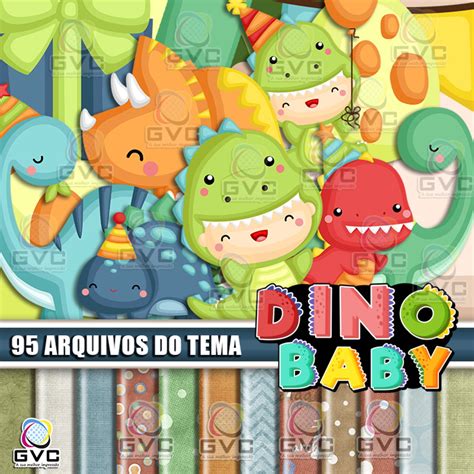 Kit Digital Dinossauro Baby GVC Digital