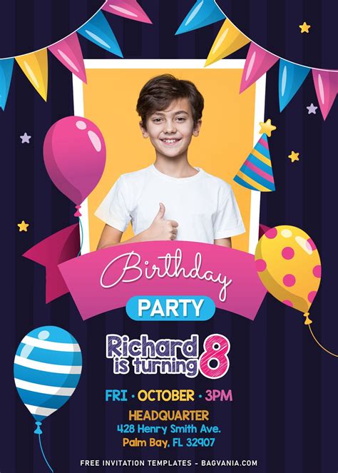 11 Fun Birthday Invitation Templates For Your Kids Upcoming Birthda