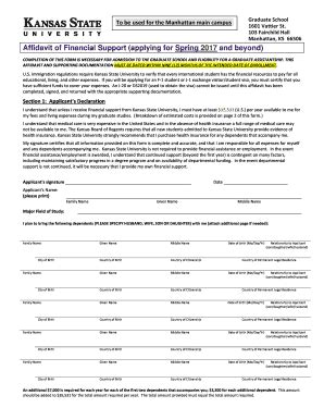 Fillable Online K State Affidavit Manhattan Doc K State Fax Email