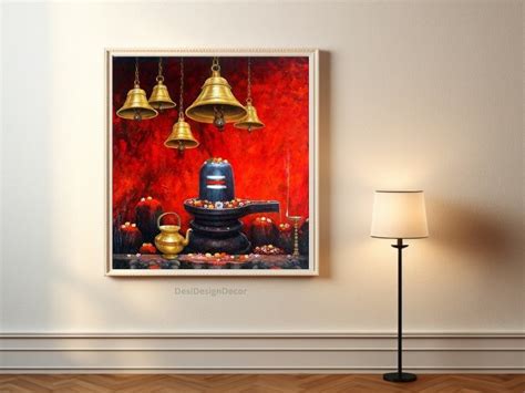 Lord Shiva Wall Art Painting Original Hand Painted Shiva Painting