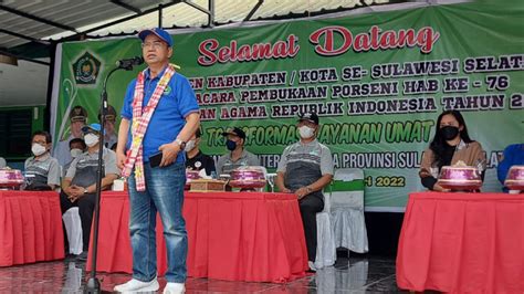 Buka Porseni HAB Tingkat Provinsi Begini Harapan Kakanwil Kemenag Sulsel