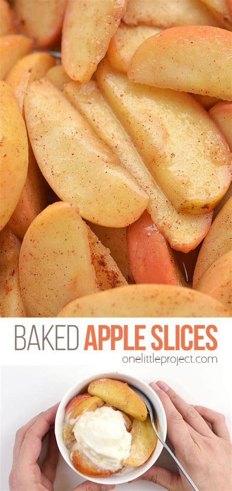 Baked Apple Slices Sliced Baked Apples With Cinnamon