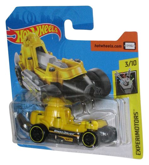 Hot Wheels Experimotors - Hot Wheels Experimotors (2018) Speed Driver Yellow Toy Car 3/10 ...