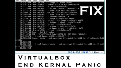 Kernel Panic Not Syncing Attempted To Kill Init Virtualbox Fix