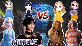 My Talking Angela Wednesday Vs Elsa Frozen Vs M Ga Doovi