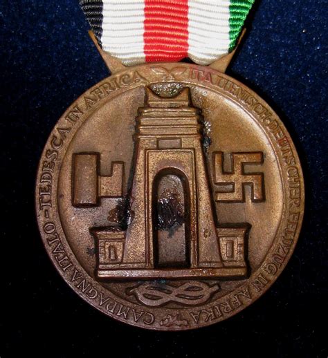 Early Example Of Medaille F R Den Italiensch Deutschen Feldzug In Afrika