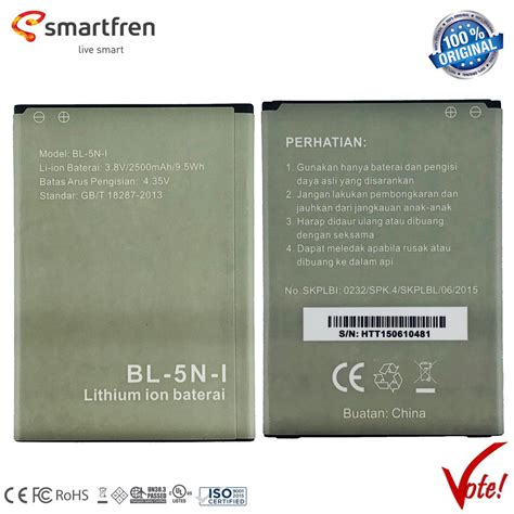 Jual Baterai Batre Smartfren Andromax V3S Battery BL 5N I Original