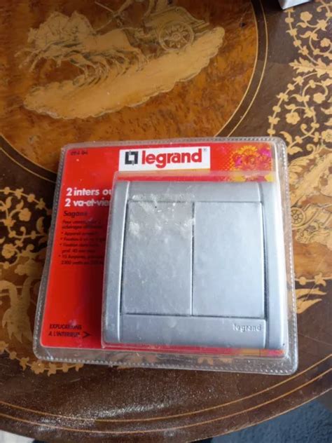 LEGRAND 94904 Interrupteur Double Va Et Vient NEUF Sagane Opalis