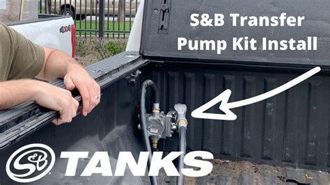 S B Tanks Transfer Pump Kit Install YouTube