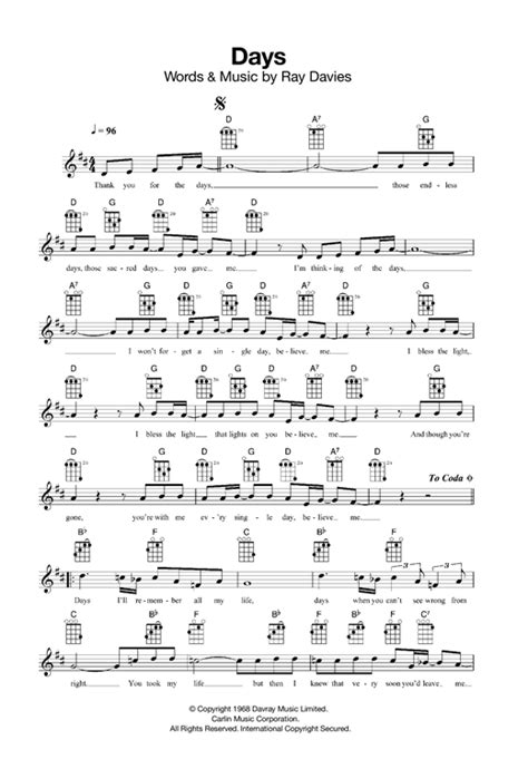 You Really Got Me Sheet Music The Kinks Easy Guitar Tab