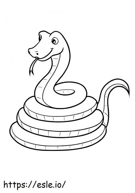 Serpiente Para Colorear