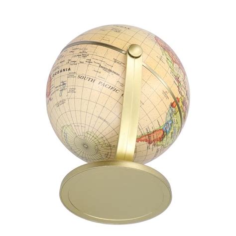 Pwshymi Globe terrestre Mini carte du monde Globe édition anglaise