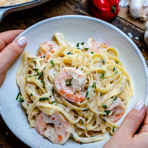 Heavenly Shrimp And Mushroom Alfredo Pasta