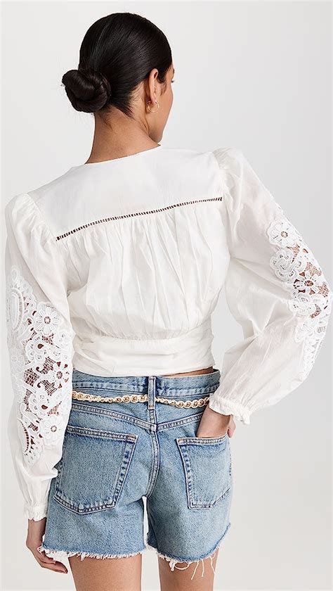 Farm Rio Off White Lace Blouse Shopbop