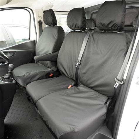 Renault Trafic Double Cab 2014 Set Complet Seat Housses Inc Broderie