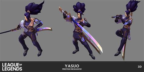 Prestige Inkshadow Yasuo skin League of Legends - price, lore, chromas, art - AllSkins