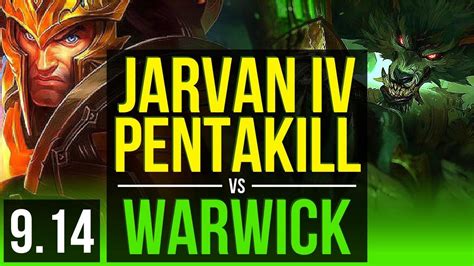 Jarvan Iv Vs Warwick Jungle Pentakill Kda Games Br