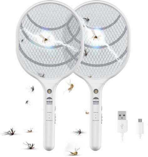 Wbm Smart Electric Fly Swatter Racket Rechargeable Bug Zapper Medium 2pk 2 Ralphs