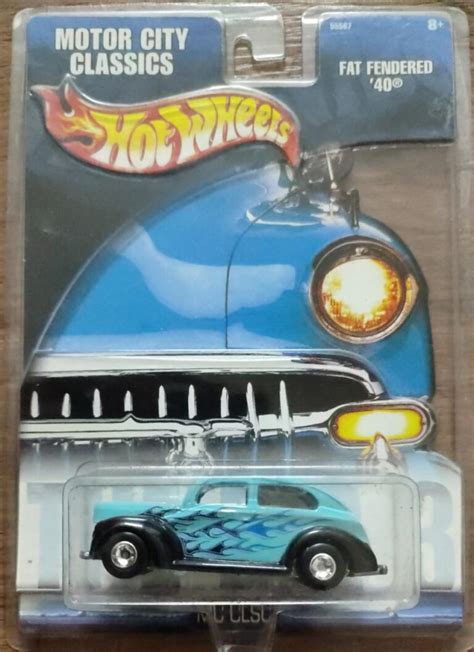 Hot Wheels Motor City Classics Fat Fendered 40 Ford Tudor Sedan 55567 Crazy 4 Diecasts