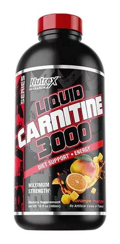 Liquid L carnitine 3000 473 Ml 32 Srvs Carnitina Líquida Sabor