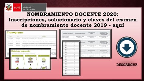 Nombramiento Docente 2020 Solucionario Y Claves Del Examen De Porn Sex Picture