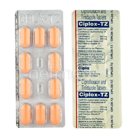 Ciplox TZ Tablet 10 S Buy Medicines Online At Best Price From Netmeds