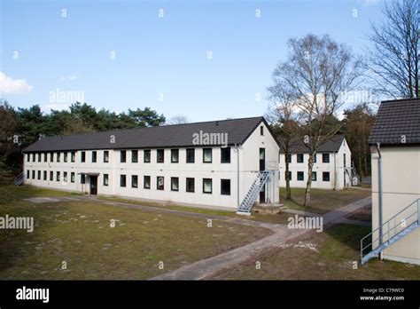 Abandoned housing barracks in former RAF Laarbruch, Germany Stock Photo ...