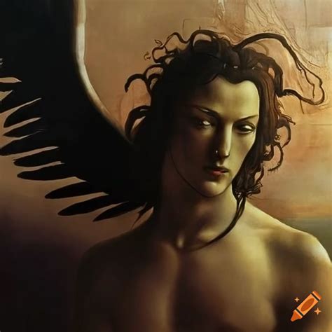 Botticelli S Male Dark Angel On Craiyon