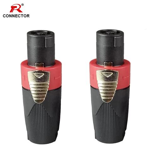 Aliexpress Buy 1pc Speakon Connector 4 Pole Male Plug Audio Power